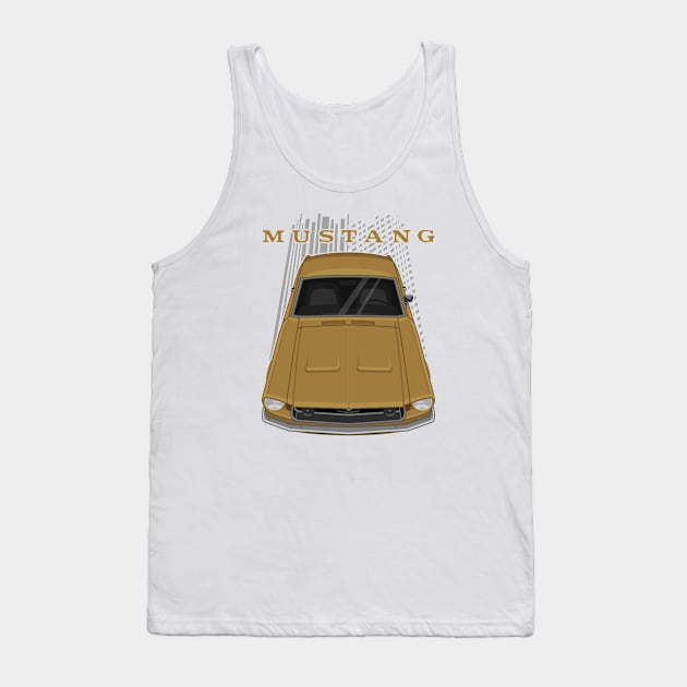 Ford Mustang Fastback 1968 - Gold Tank Top by V8social